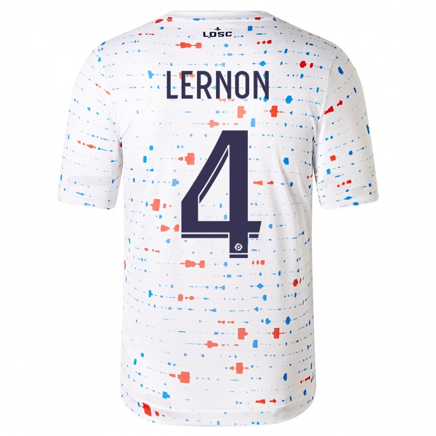 Herren Jessica Lernon #4 Weiß Auswärtstrikot Trikot 2023/24 T-Shirt Österreich