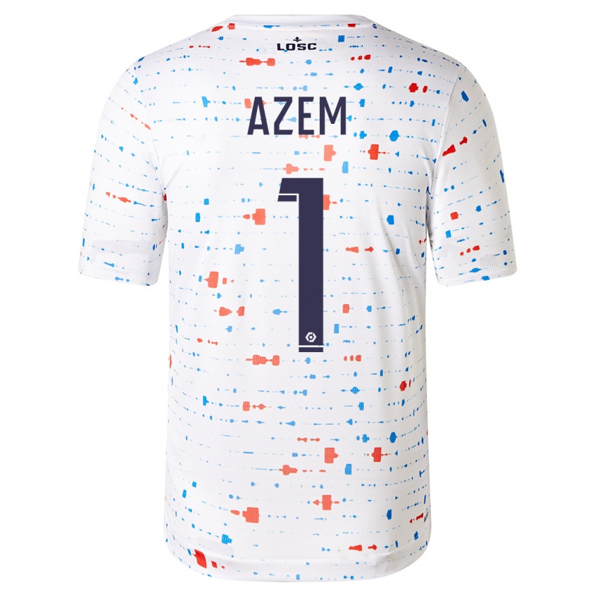 Herren Floriane Azem #1 Weiß Auswärtstrikot Trikot 2023/24 T-Shirt Österreich