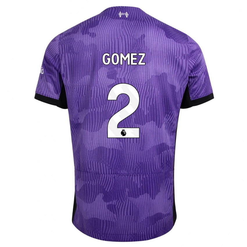 Herren Joe Gomez #2 Lila Ausweichtrikot Trikot 2023/24 T-Shirt Österreich
