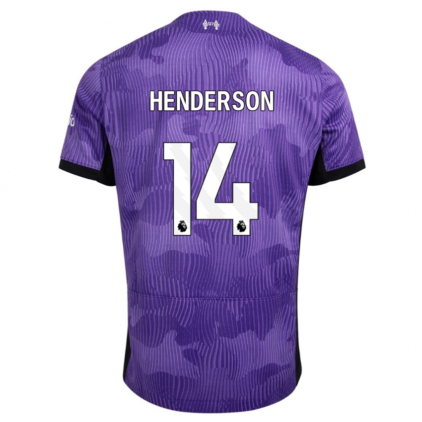 Herren Henderson #14 Lila Ausweichtrikot Trikot 2023/24 T-Shirt Österreich
