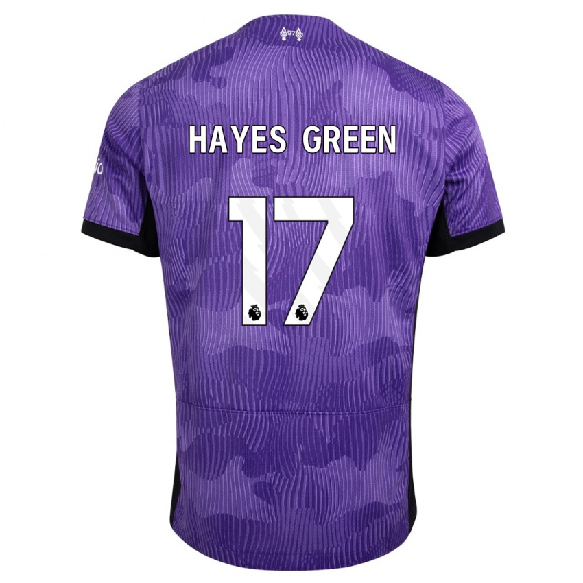 Herren Charlie Hayes-Green #17 Lila Ausweichtrikot Trikot 2023/24 T-Shirt Österreich