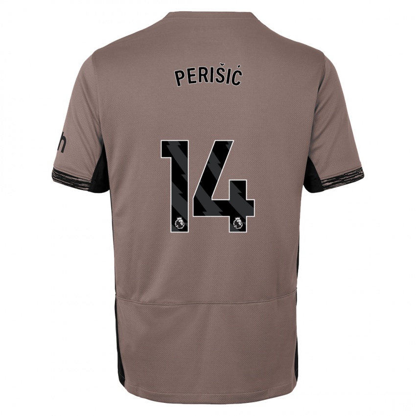 Herren Ivan Perisic #14 Dunkelbeige Ausweichtrikot Trikot 2023/24 T-Shirt Österreich