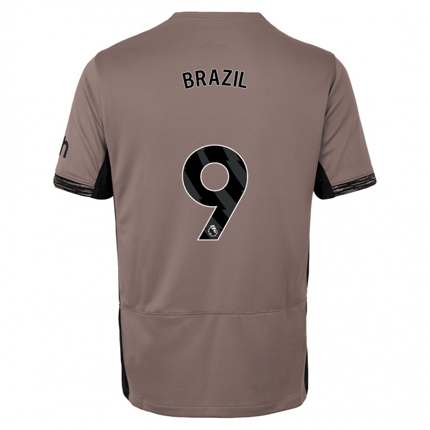 Herren Ellie Brazil #9 Dunkelbeige Ausweichtrikot Trikot 2023/24 T-Shirt Österreich