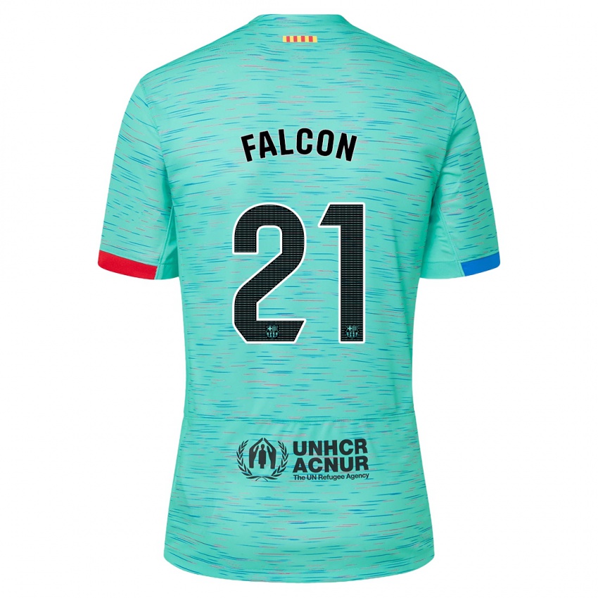 Herren Andrea Falcon #21 Helles Aqua Ausweichtrikot Trikot 2023/24 T-Shirt Österreich