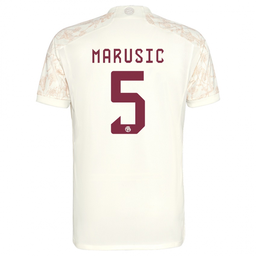 Herren Gabriel Marusic #5 Cremefarben Ausweichtrikot Trikot 2023/24 T-Shirt Österreich