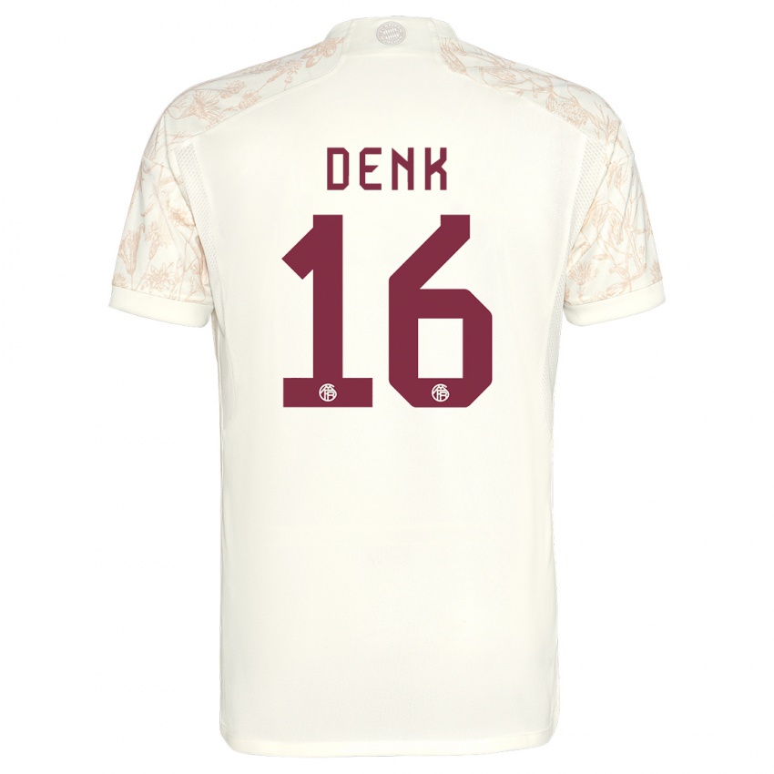 Herren Luca Denk #16 Cremefarben Ausweichtrikot Trikot 2023/24 T-Shirt Österreich
