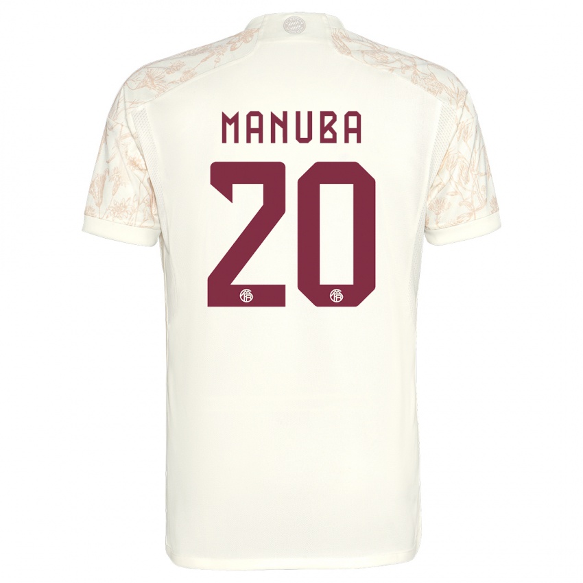 Herren Vincent Manuba #20 Cremefarben Ausweichtrikot Trikot 2023/24 T-Shirt Österreich