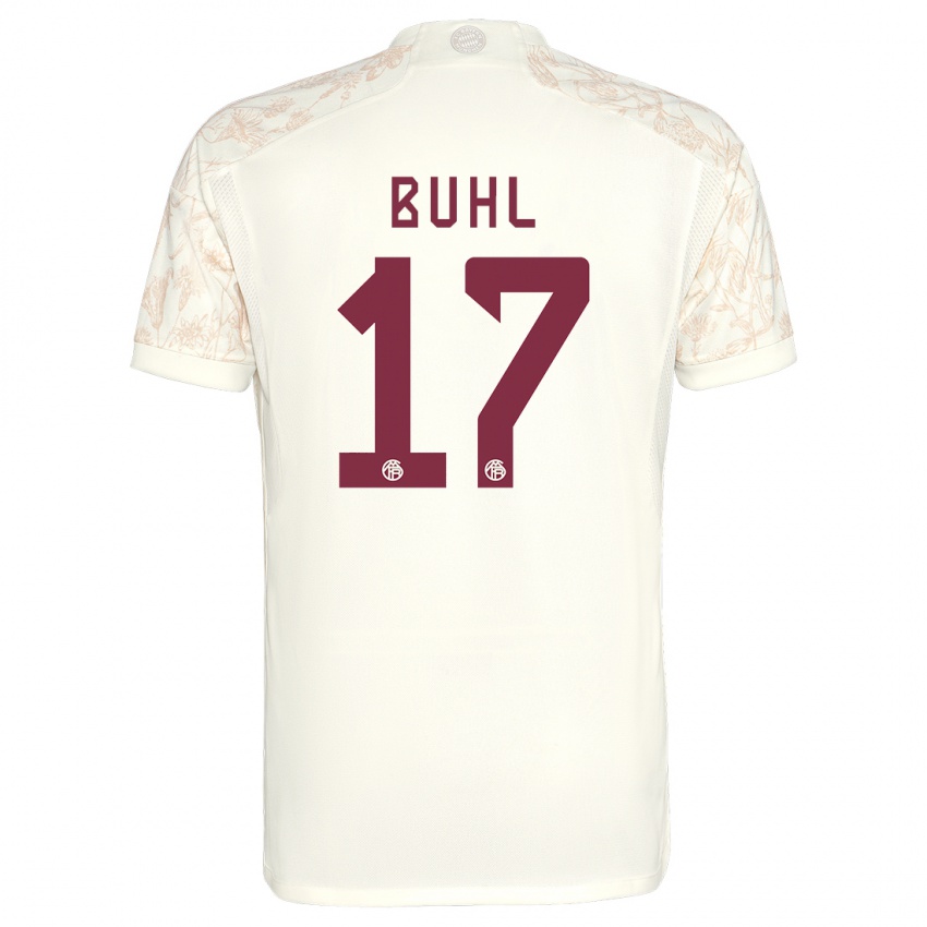 Herren Klara Buhl #17 Cremefarben Ausweichtrikot Trikot 2023/24 T-Shirt Österreich