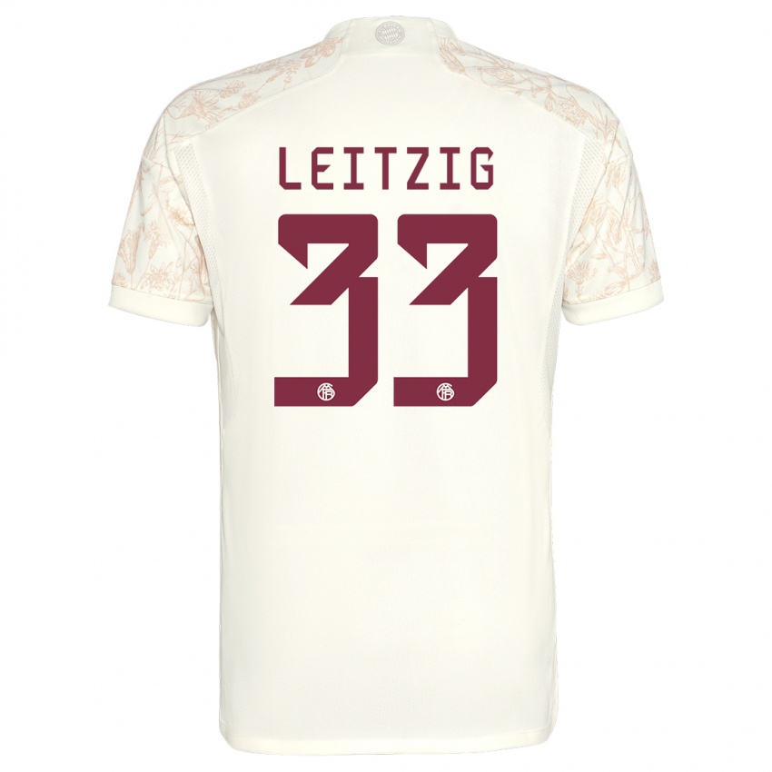 Herren Janina Leitzig #33 Cremefarben Ausweichtrikot Trikot 2023/24 T-Shirt Österreich