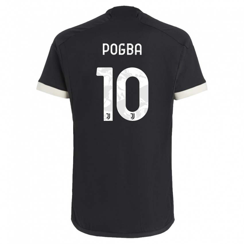 Herren Paul Pogba #10 Schwarz Ausweichtrikot Trikot 2023/24 T-Shirt Österreich