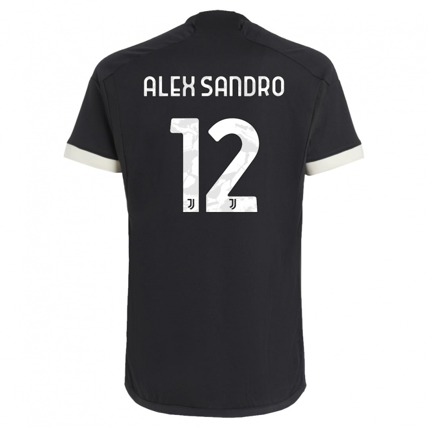 Herren Alex Sandro #12 Schwarz Ausweichtrikot Trikot 2023/24 T-Shirt Österreich