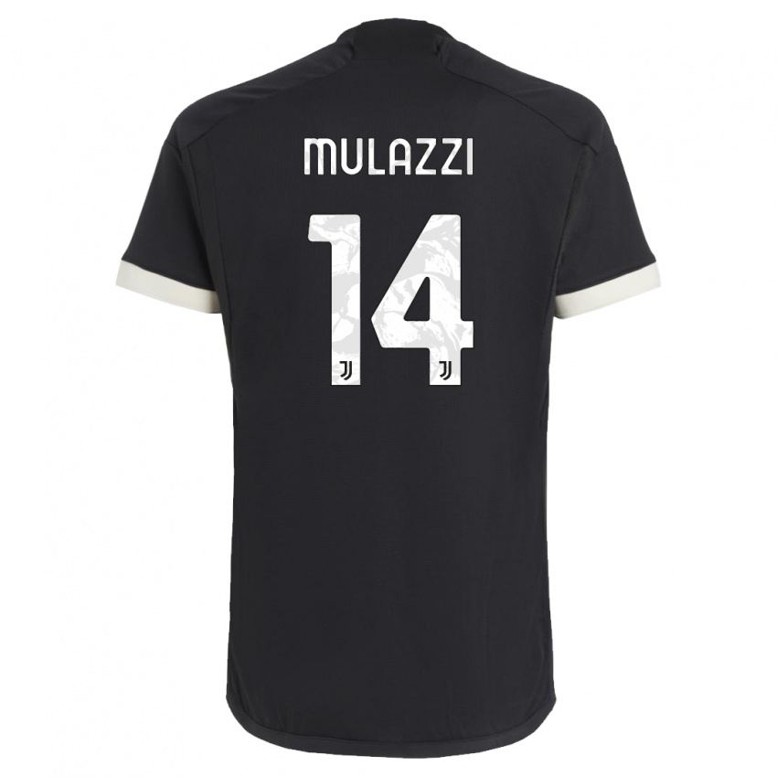 Herren Gabriele Mulazzi #14 Schwarz Ausweichtrikot Trikot 2023/24 T-Shirt Österreich