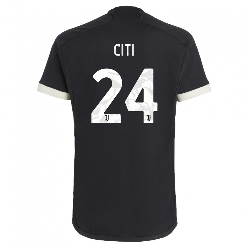 Herren Alessandro Citi #24 Schwarz Ausweichtrikot Trikot 2023/24 T-Shirt Österreich