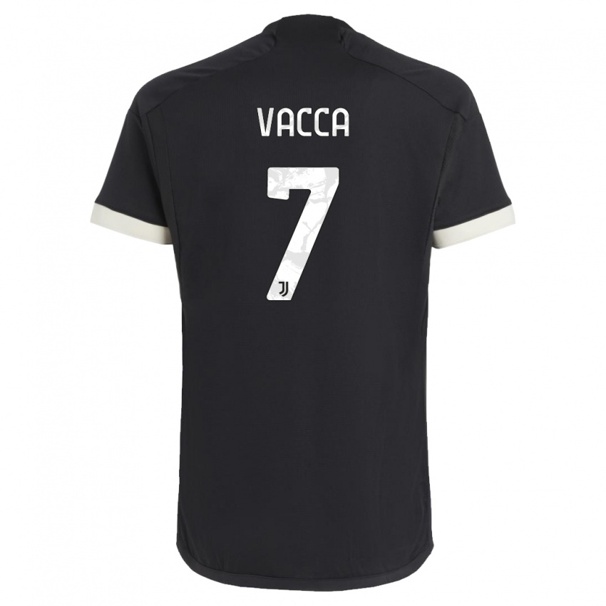Herren Alessio Vacca #7 Schwarz Ausweichtrikot Trikot 2023/24 T-Shirt Österreich