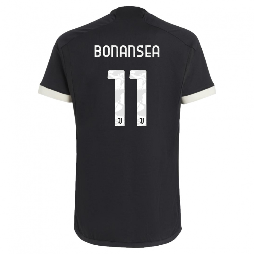 Herren Barbara Bonansea #11 Schwarz Ausweichtrikot Trikot 2023/24 T-Shirt Österreich
