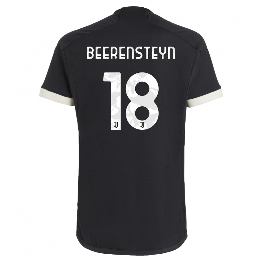 Herren Lineth Beerensteyn #18 Schwarz Ausweichtrikot Trikot 2023/24 T-Shirt Österreich