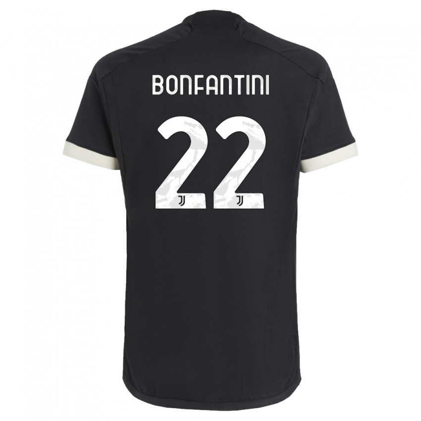 Herren Agnese Bonfantini #22 Schwarz Ausweichtrikot Trikot 2023/24 T-Shirt Österreich