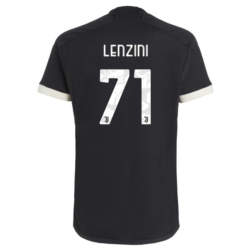 Herren Martina Lenzini #71 Schwarz Ausweichtrikot Trikot 2023/24 T-Shirt Österreich