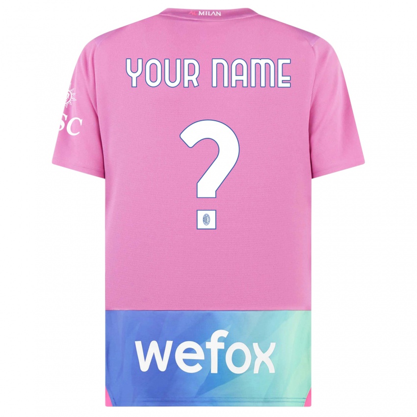 Herren Ihren Namen #0 Pink Lila Ausweichtrikot Trikot 2023/24 T-Shirt Österreich