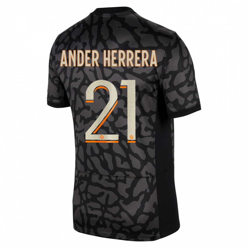 Herren Ander Herrera #21 Schwarz Ausweichtrikot Trikot 2023/24 T-Shirt Österreich