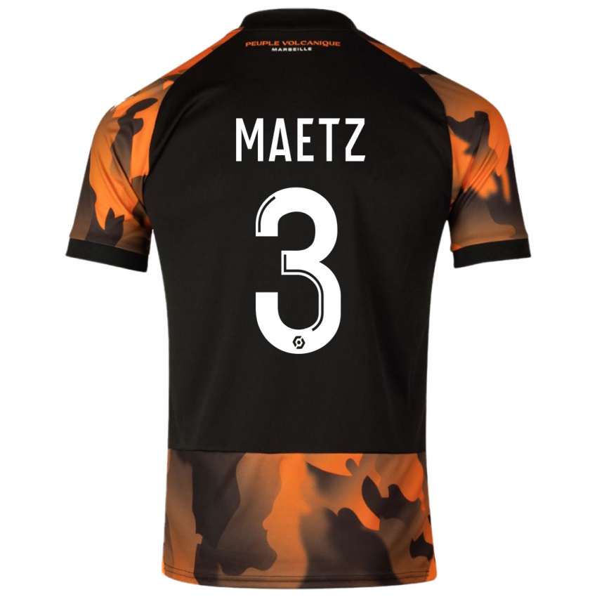 Herren Agathe Maetz #3 Schwarzorange Ausweichtrikot Trikot 2023/24 T-Shirt Österreich