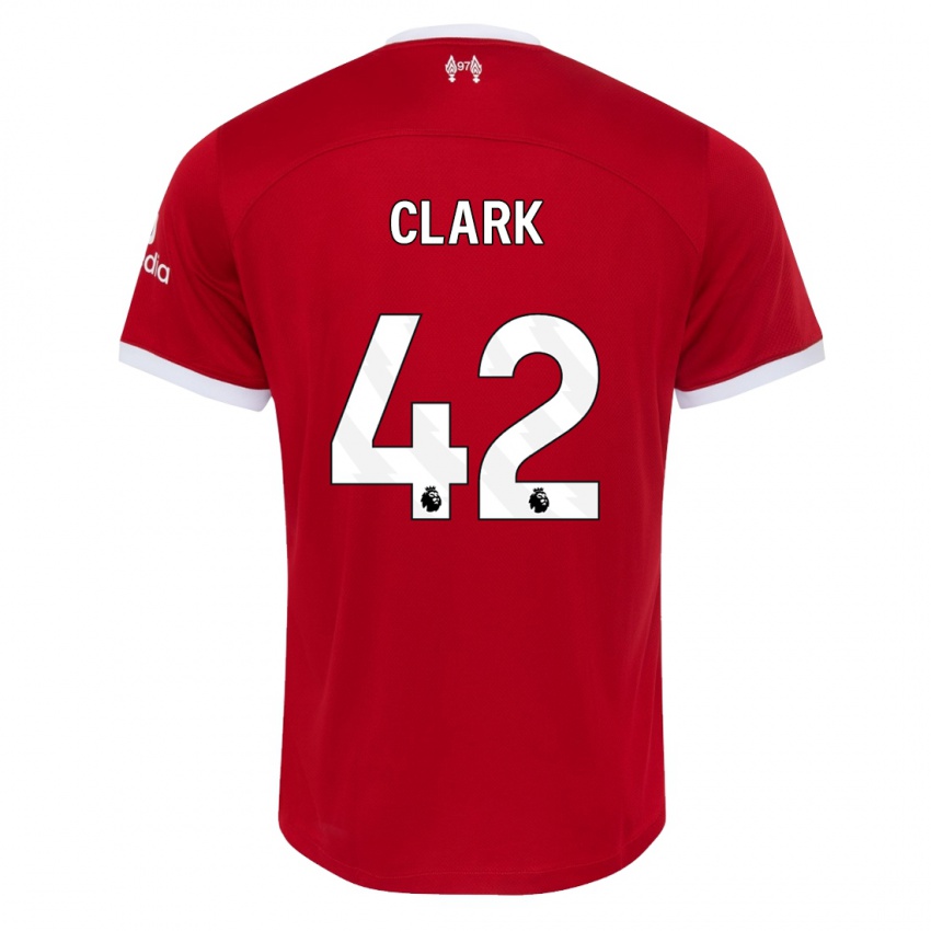 Damen Bobby Clark #42 Rot Heimtrikot Trikot 2023/24 T-Shirt Österreich