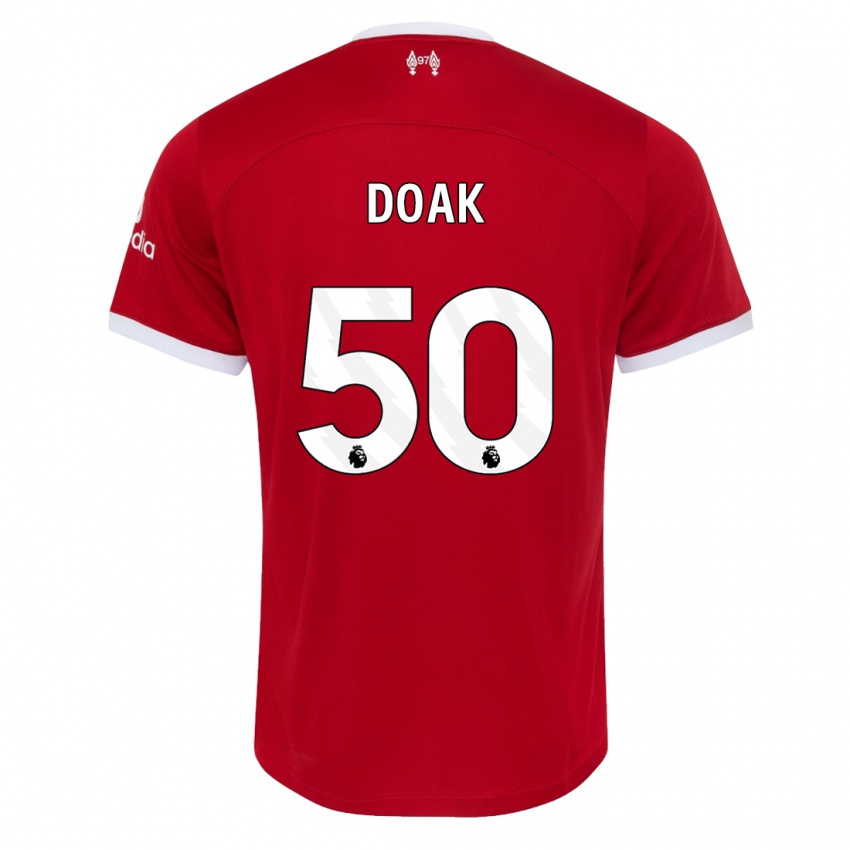 Damen Ben Doak #50 Rot Heimtrikot Trikot 2023/24 T-Shirt Österreich