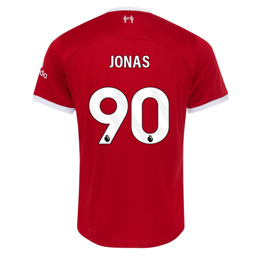 Damen Lee Jonas #90 Rot Heimtrikot Trikot 2023/24 T-Shirt Österreich