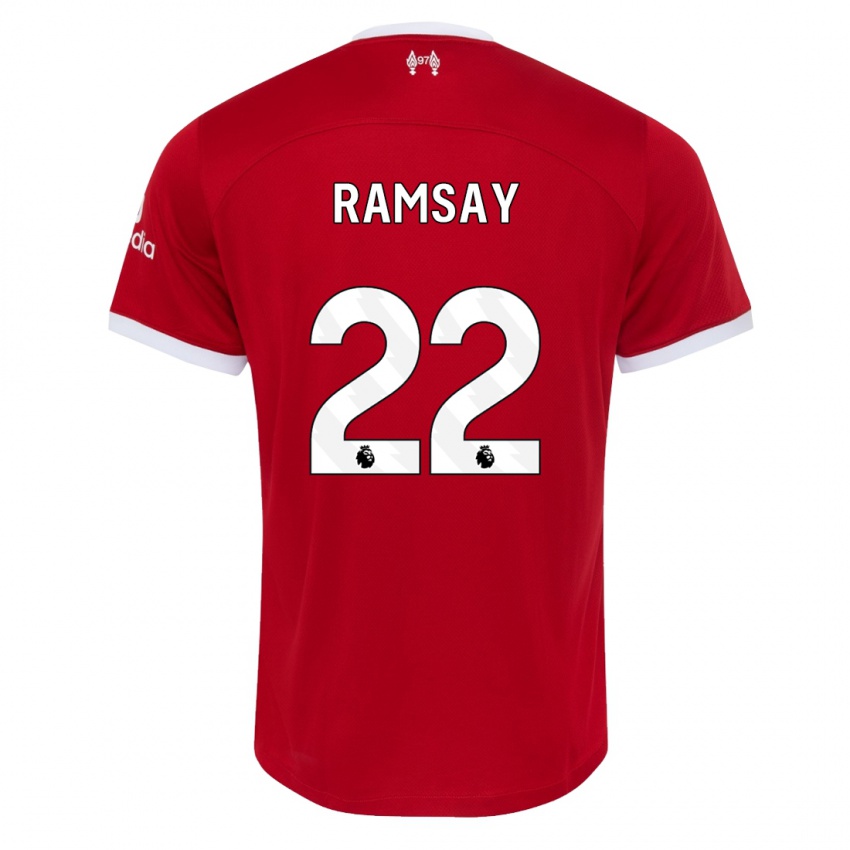 Damen Calvin Ramsay #22 Rot Heimtrikot Trikot 2023/24 T-Shirt Österreich