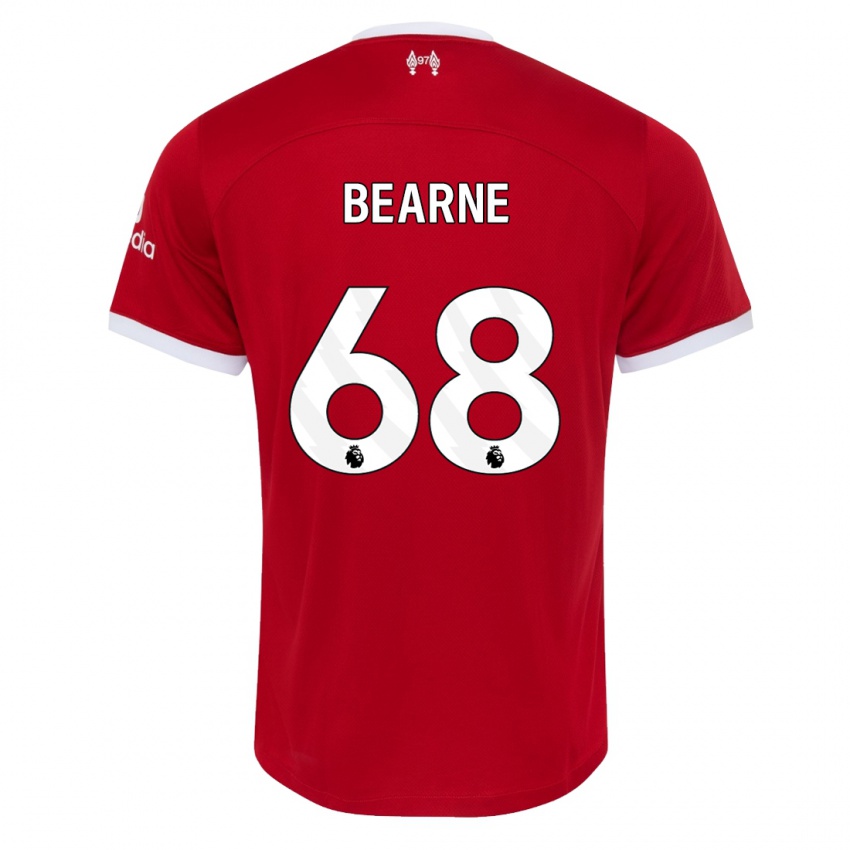 Damen Jack Bearne #68 Rot Heimtrikot Trikot 2023/24 T-Shirt Österreich