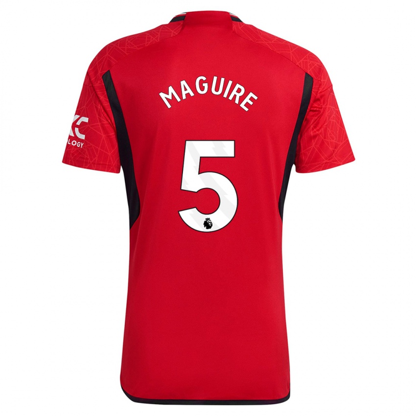 Damen Harry Maguire #5 Rot Heimtrikot Trikot 2023/24 T-Shirt Österreich