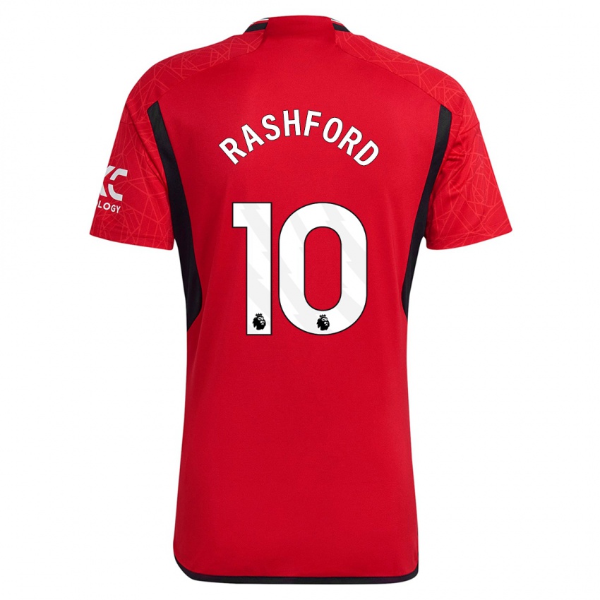 Damen Marcus Rashford #10 Rot Heimtrikot Trikot 2023/24 T-Shirt Österreich