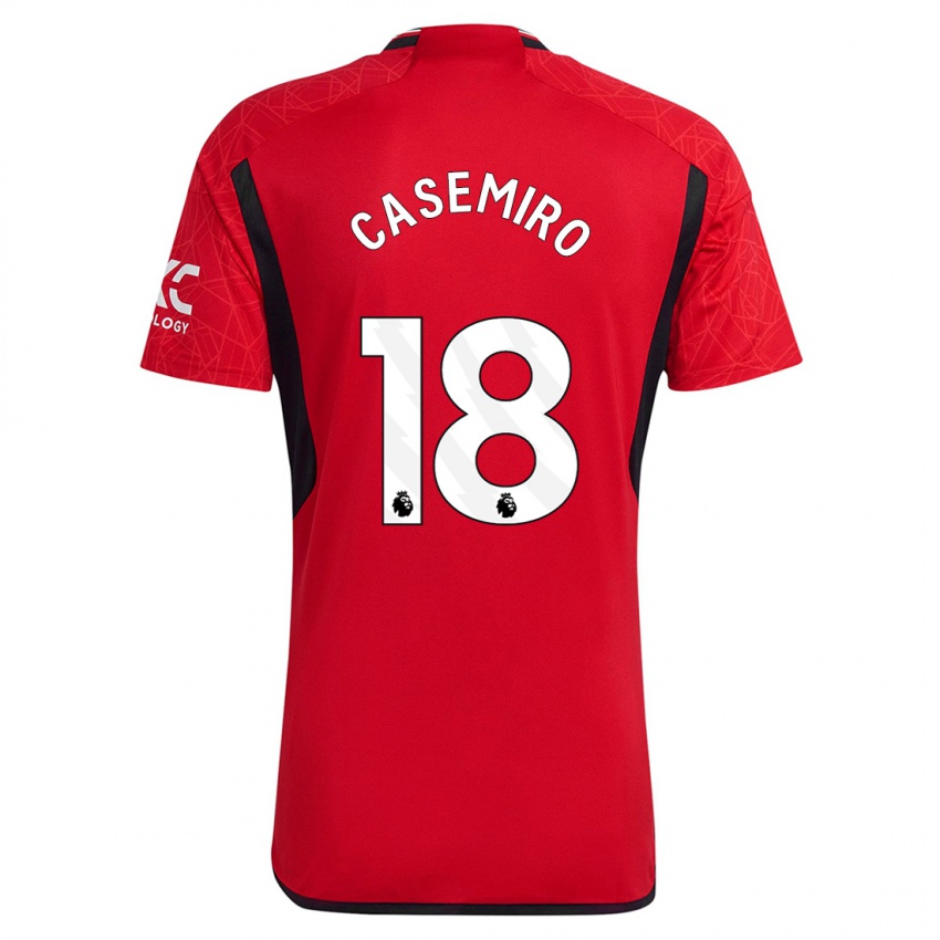 Damen Casemiro #18 Rot Heimtrikot Trikot 2023/24 T-Shirt Österreich