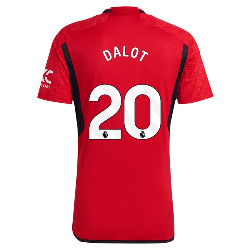 Damen Diogo Dalot #20 Rot Heimtrikot Trikot 2023/24 T-Shirt Österreich
