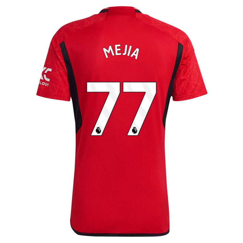 Damen Mateo Mejia #77 Rot Heimtrikot Trikot 2023/24 T-Shirt Österreich