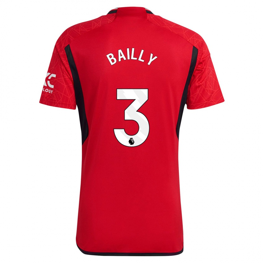 Damen Eric Bailly #3 Rot Heimtrikot Trikot 2023/24 T-Shirt Österreich