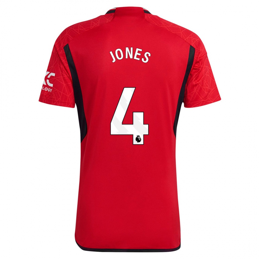Damen Phil Jones #4 Rot Heimtrikot Trikot 2023/24 T-Shirt Österreich