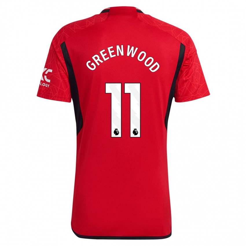 Damen Mason Greenwood #11 Rot Heimtrikot Trikot 2023/24 T-Shirt Österreich