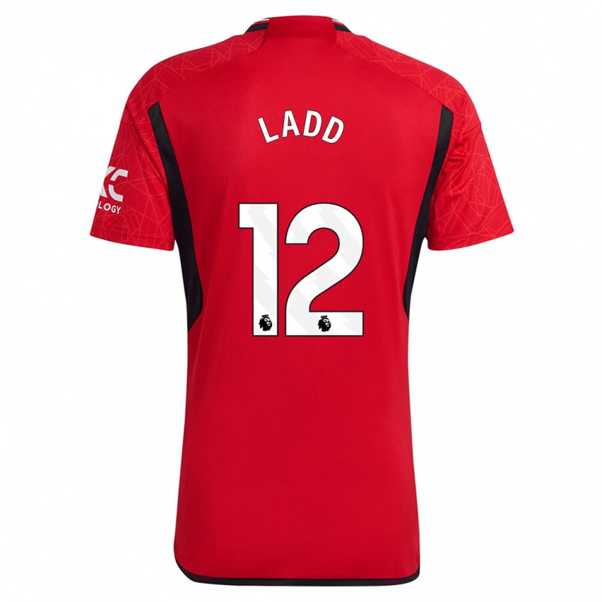 Damen Hayley Ladd #12 Rot Heimtrikot Trikot 2023/24 T-Shirt Österreich