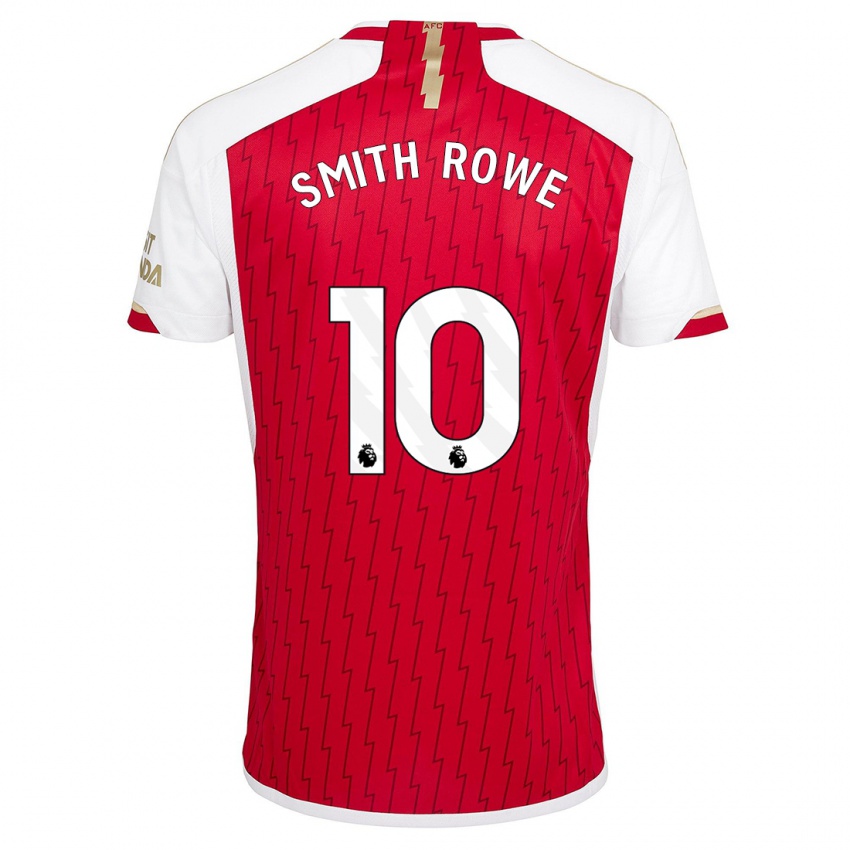 Damen Emile Smith Rowe #10 Rot Heimtrikot Trikot 2023/24 T-Shirt Österreich