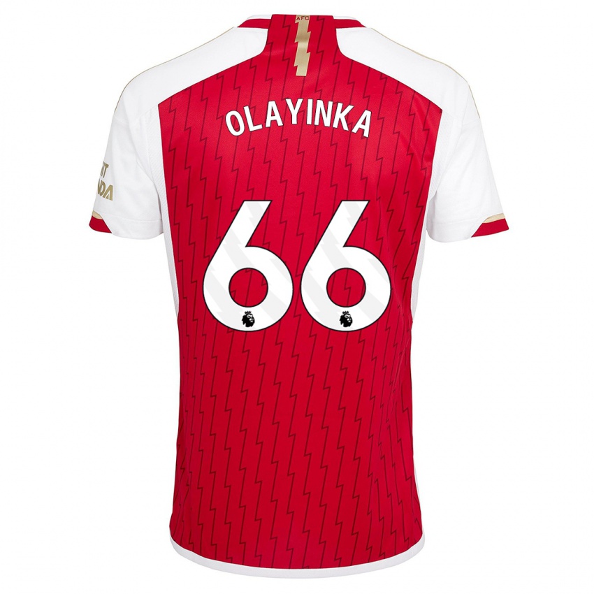 Damen James Olayinka #66 Rot Heimtrikot Trikot 2023/24 T-Shirt Österreich