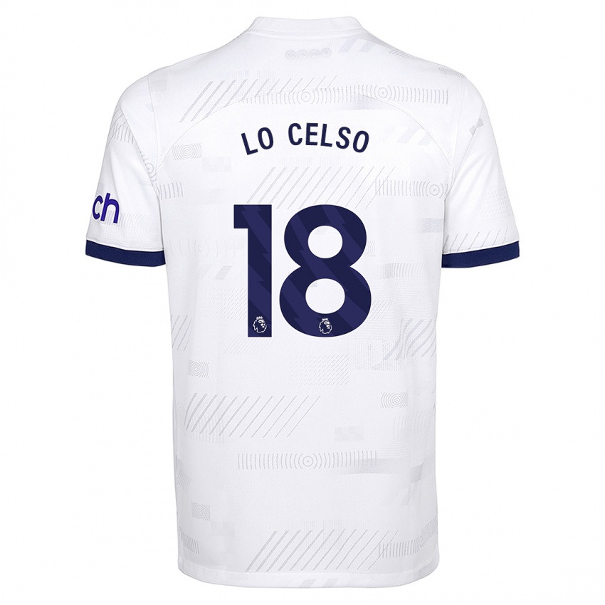 Damen Giovani Lo Celso #18 Weiß Heimtrikot Trikot 2023/24 T-Shirt Österreich