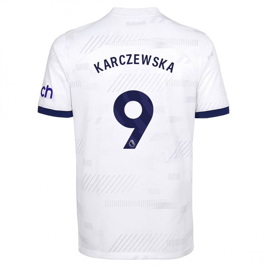Damen Nikola Karczewska #9 Weiß Heimtrikot Trikot 2023/24 T-Shirt Österreich