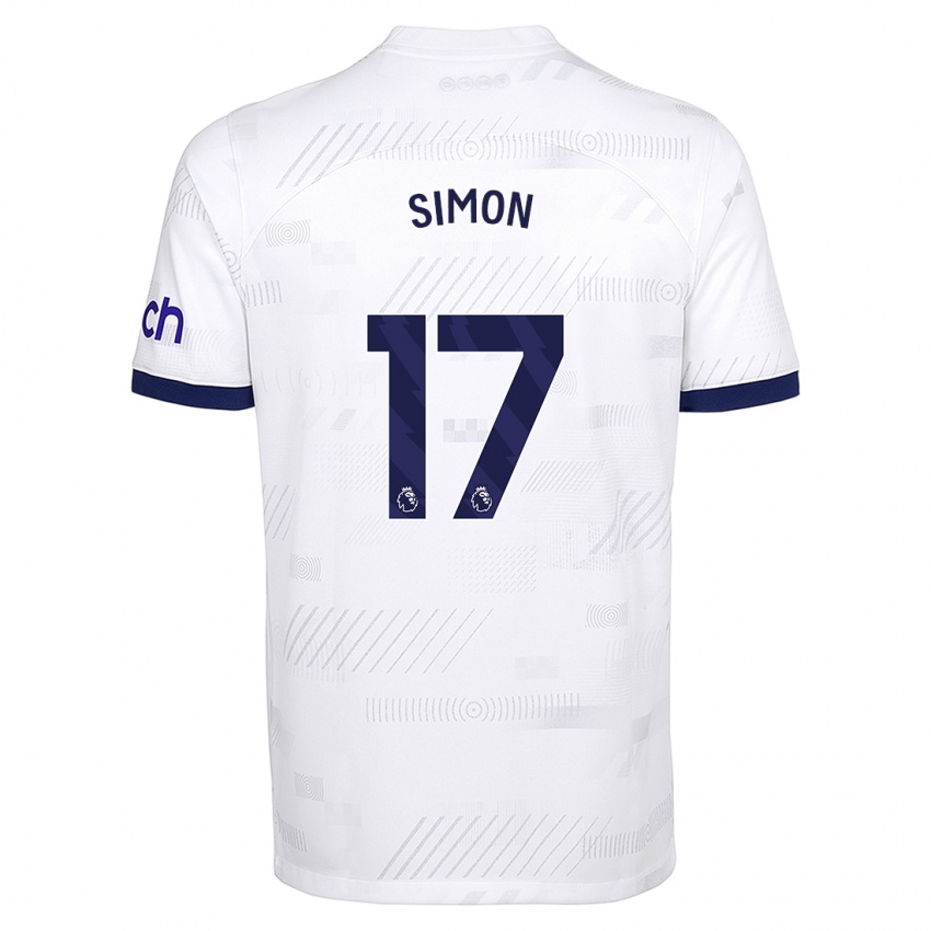 Damen Kyah Simon #17 Weiß Heimtrikot Trikot 2023/24 T-Shirt Österreich