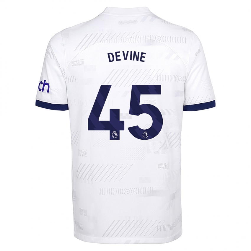 Damen Alfie Devine #45 Weiß Heimtrikot Trikot 2023/24 T-Shirt Österreich