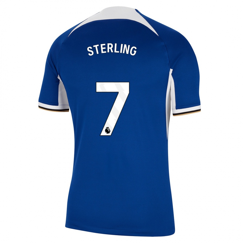 Damen Raheem Sterling #7 Blau Heimtrikot Trikot 2023/24 T-Shirt Österreich