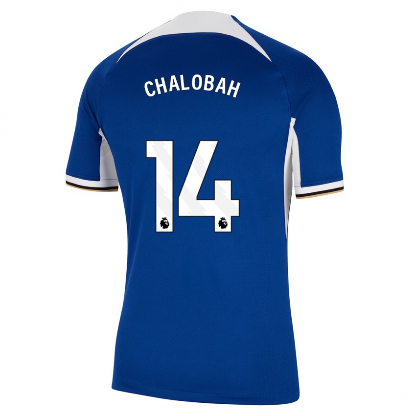 Damen Trevoh Chalobah #14 Blau Heimtrikot Trikot 2023/24 T-Shirt Österreich