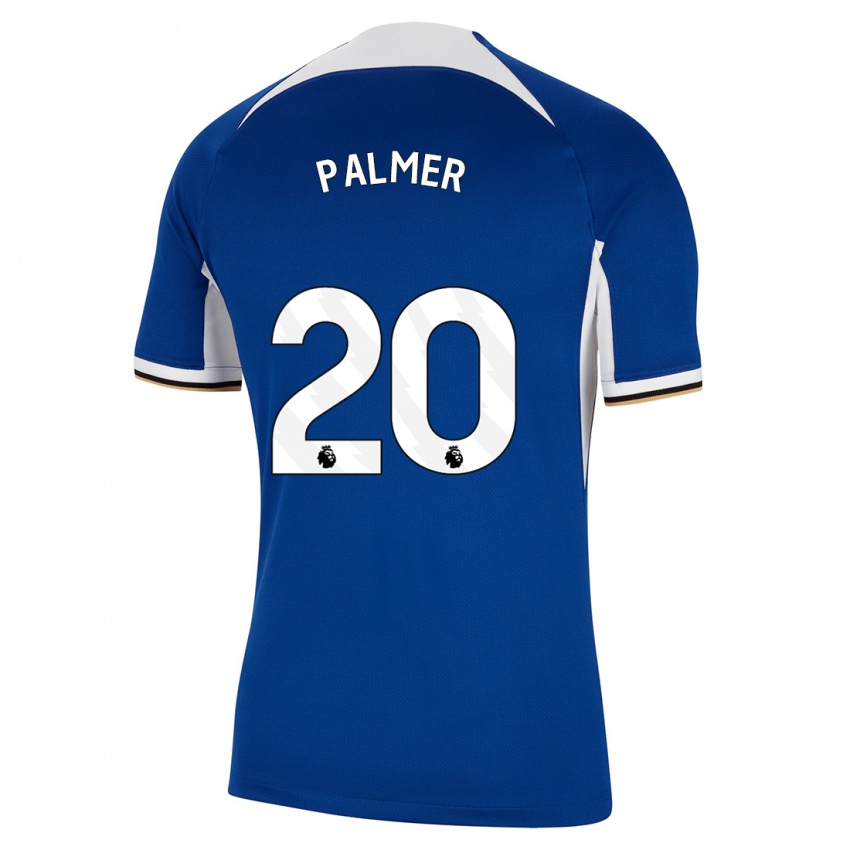 Damen Cole Palmer #20 Blau Heimtrikot Trikot 2023/24 T-Shirt Österreich