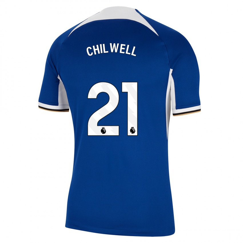 Damen Ben Chilwell #21 Blau Heimtrikot Trikot 2023/24 T-Shirt Österreich