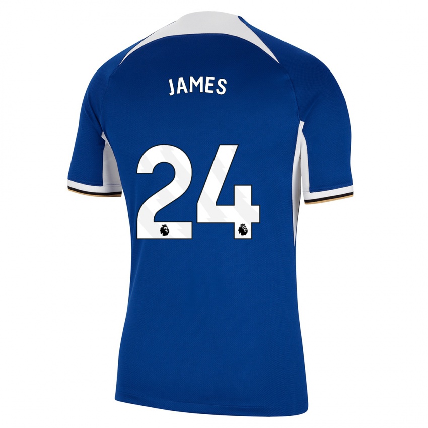 Damen Reece James #24 Blau Heimtrikot Trikot 2023/24 T-Shirt Österreich